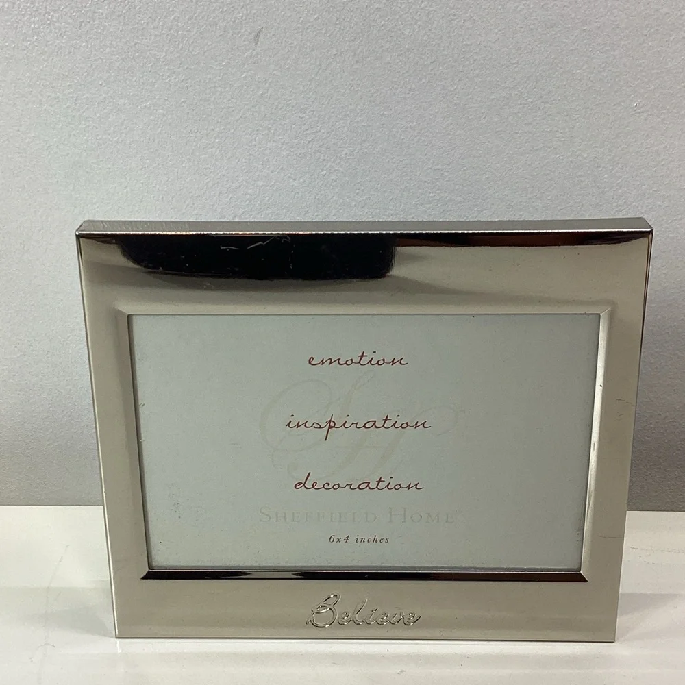 Sheffield Home Metallic 4x6 Believe Frame